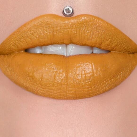 Jeffree Star Velvet Trap Lipstick Extending The Olive Branch Mustard Matte - Picture 4 of 4